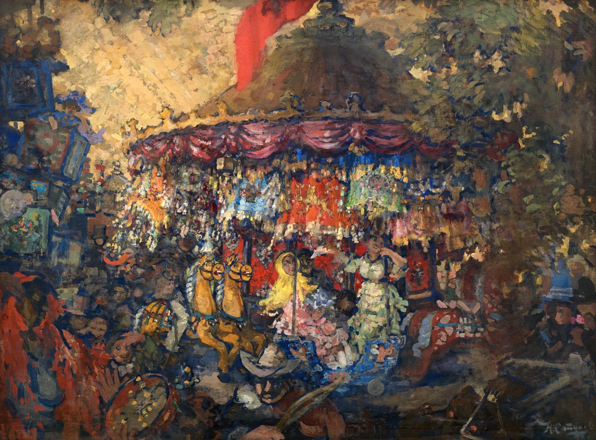 Карусель, Nikolai Sapunov, 1908