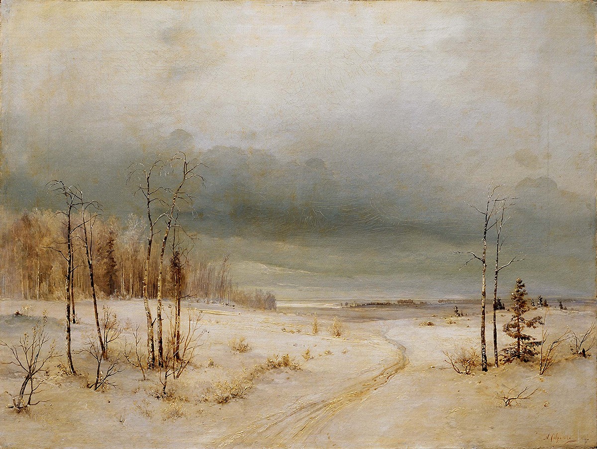 Зима, Alexei Savrasov, 1870s – early 1880s