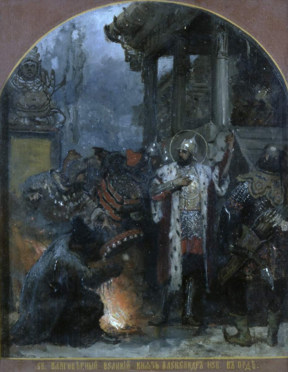 Александр Невский в Орде, Henryk Siemiradzki, 1876