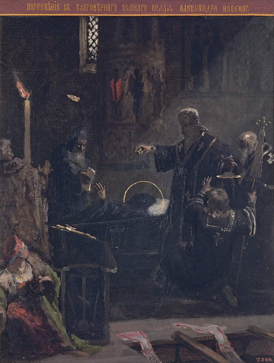 Погребение Александра Невского, Henryk Siemiradzki, 1876