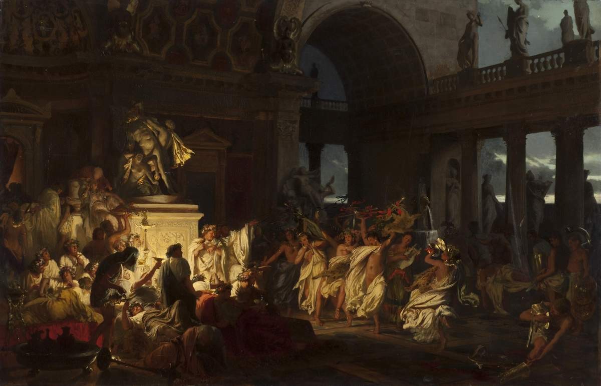 Римская оргия блестящих времен цезаризма, Henryk Siemiradzki, 1872