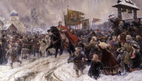 Въезд Александра Невского во Псков после Ледового побоища