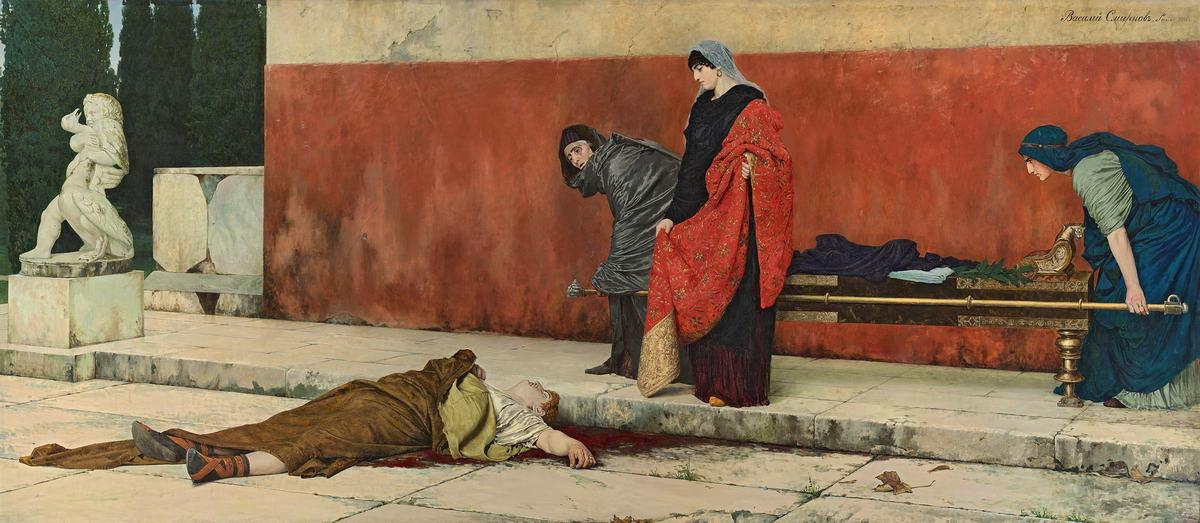 Смерть Нерона, Vassily Sergeyevich Smirnov, 1888