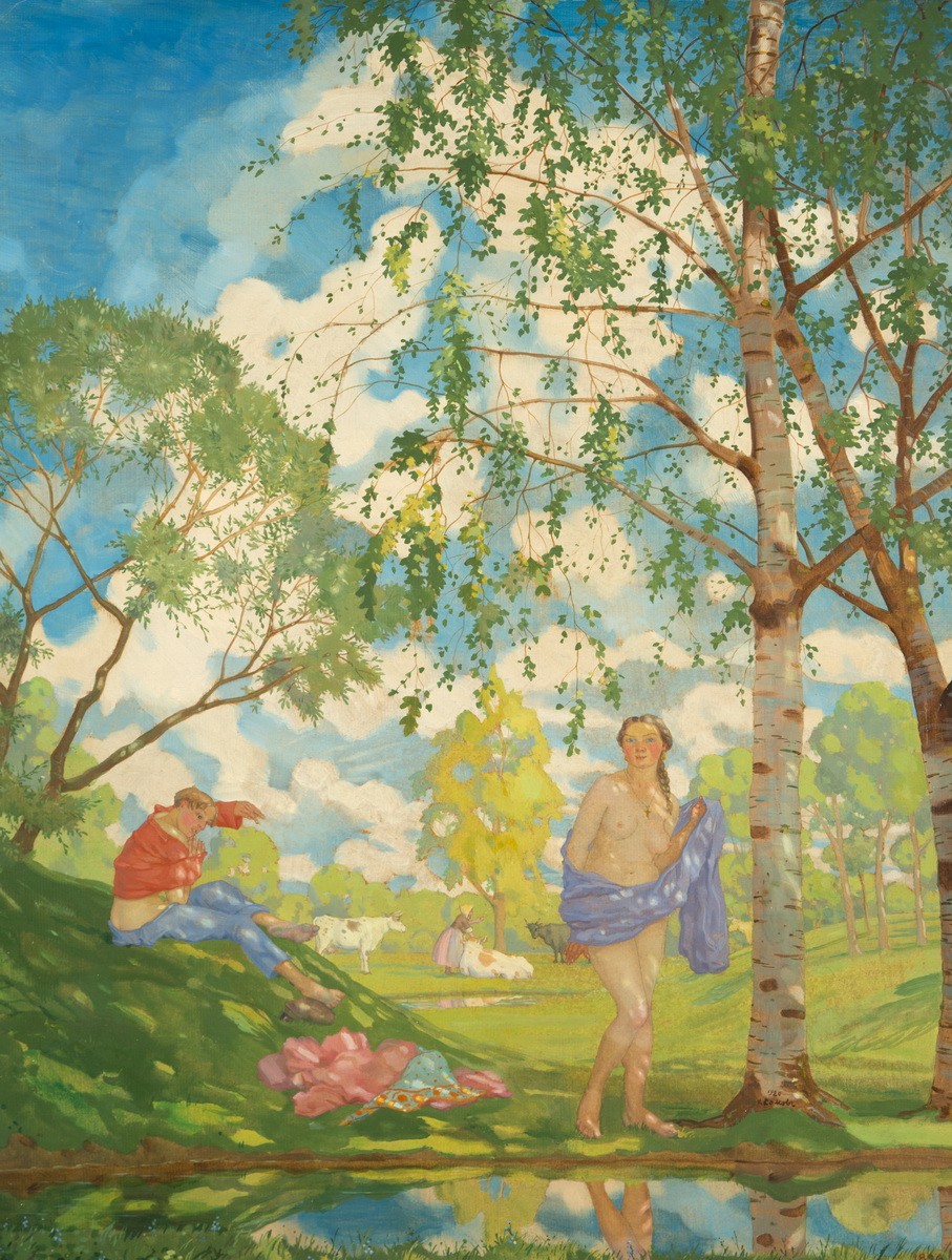Летнее утро, Konstantin Somov, 1920