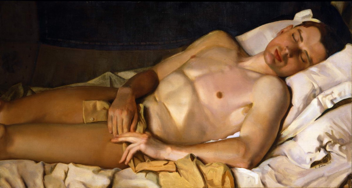 Обнаженный юноша, Konstantin Somov, 1937