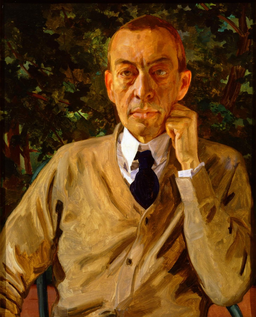 Портрет композитора С. В. Рахманинова, Konstantin Somov, 1925
