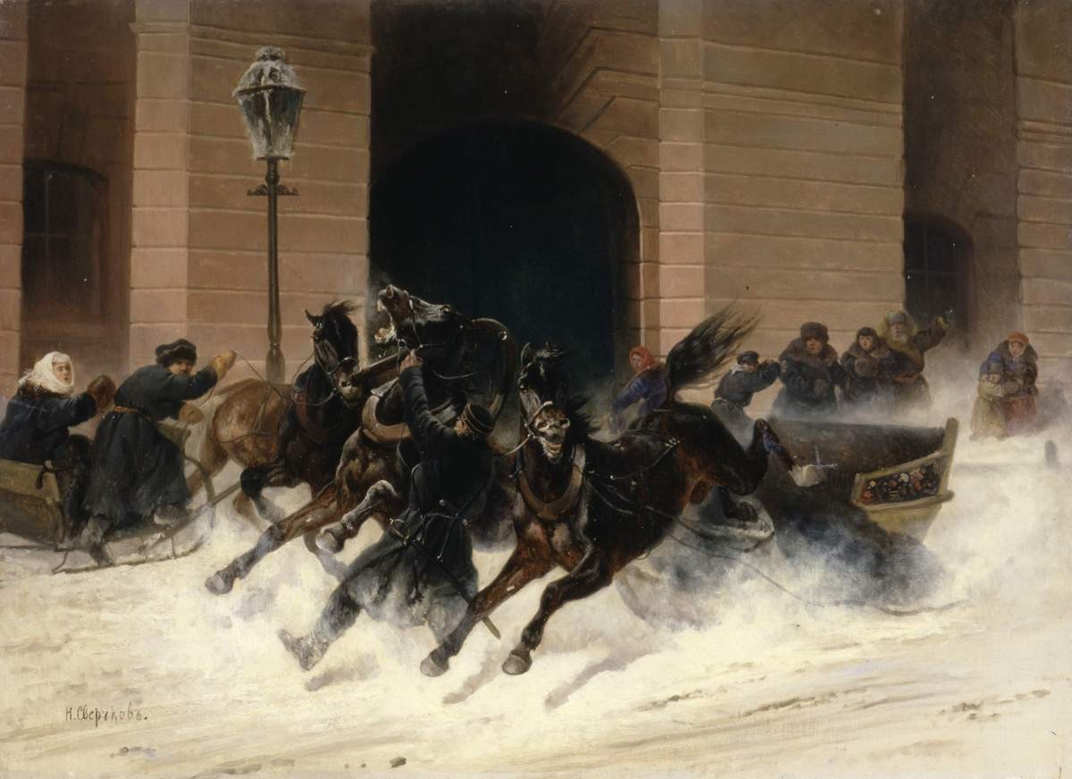 Подвиг городового Тяпкина 8 ноября 1868 года, Nikolai Sverchkov, 1870s
