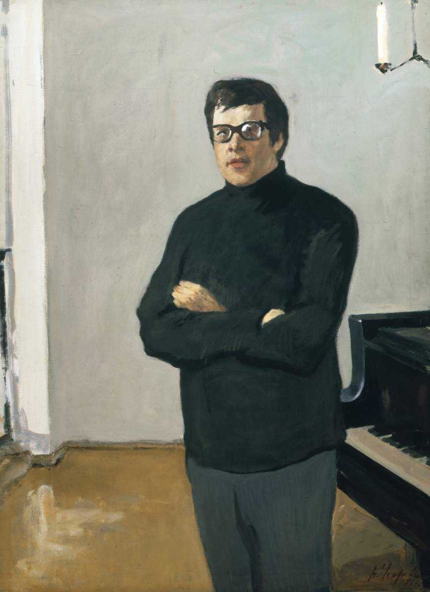 Портрет композитора А. П. Петрова, Угаров Борис Сергеевич, 1971
