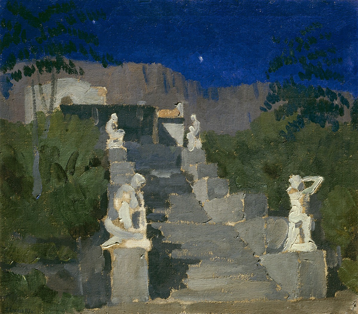 Крымский этюд. Лунный, Pyotr Utkin, 1913