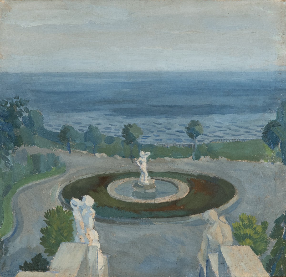 В усадьбе Я. Е. Жуковского, Pyotr Utkin, 1912
