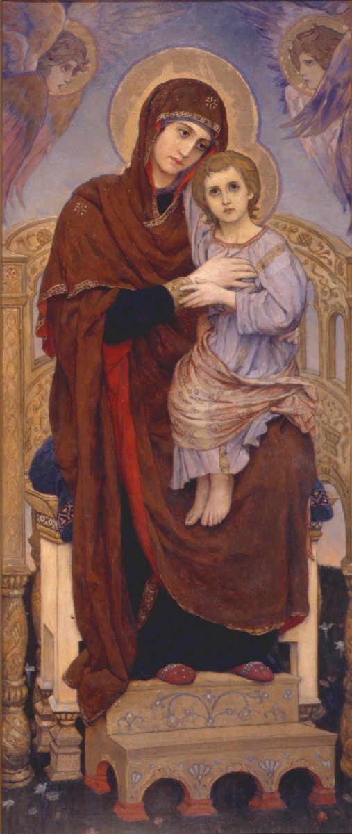 Богоматерь с младенцем, Viktor Vasnetsov, 1901