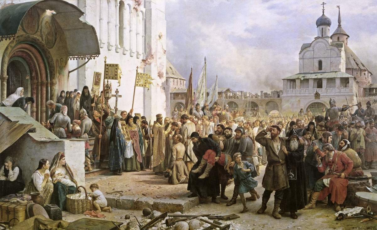 Осада Троице-Сергиевой лавры, Vasily Vereshchagin, 1891