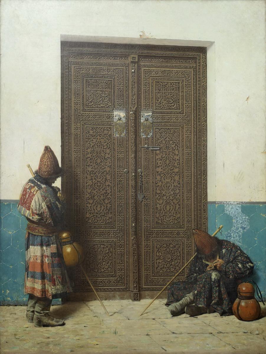 У дверей мечети, Vasily Vereshchagin, 1873