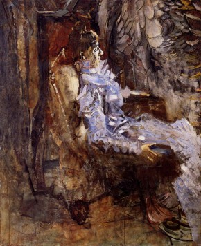 Lady in Lilac. Portrait of Nadezhda Zabela-Vrubel