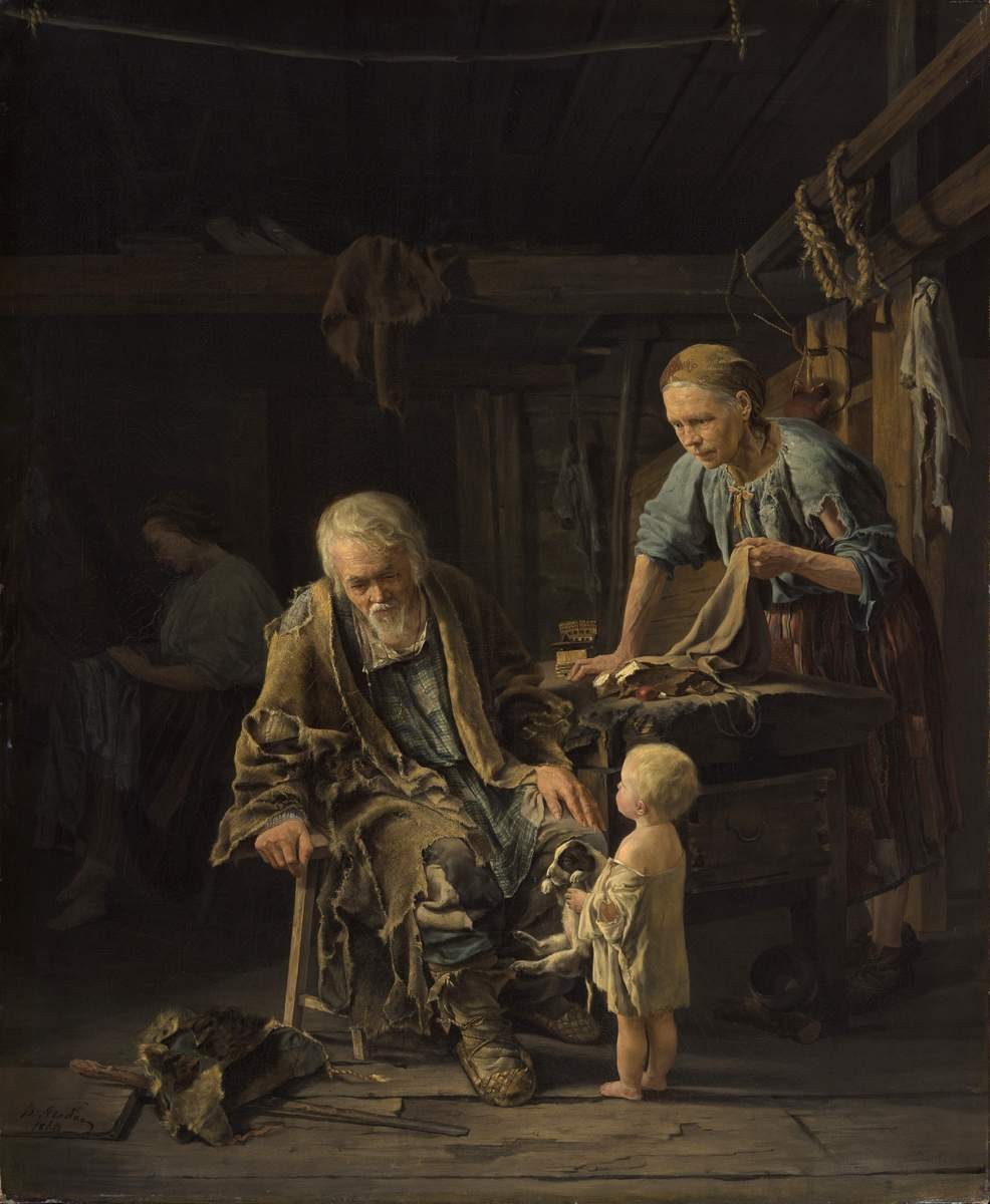 Светлый праздник нищего, Valery Jacobi, 1860