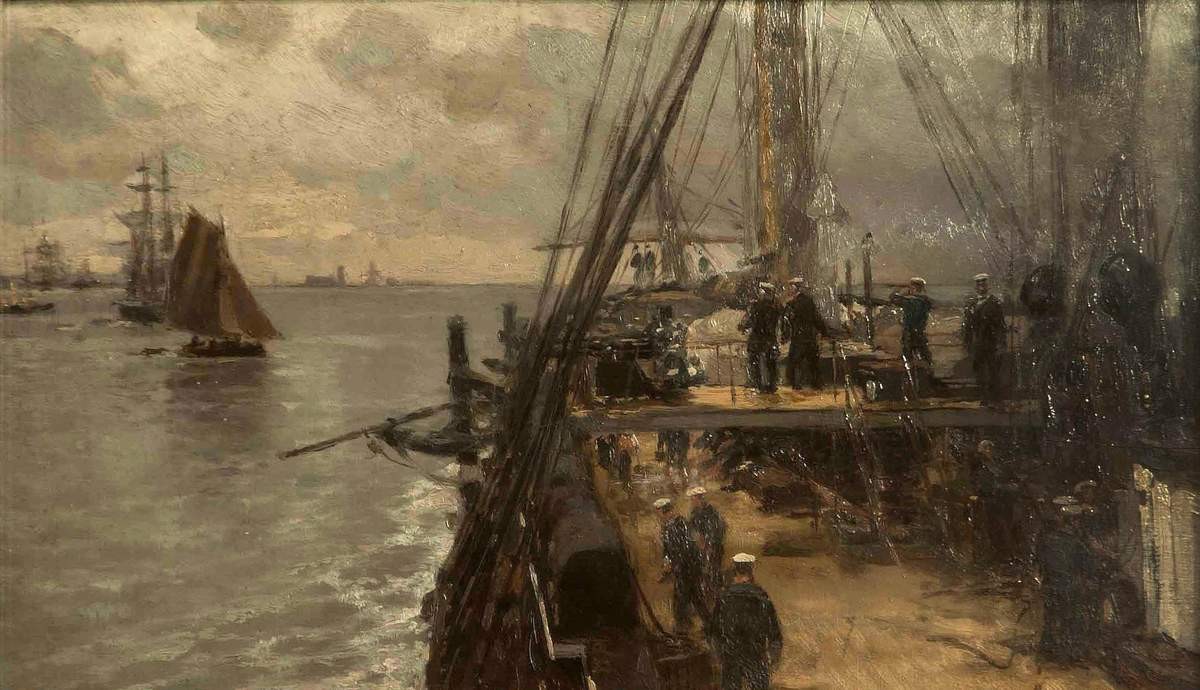 Палуба фрегата «Светлана», Alexander Beggrov, 1883