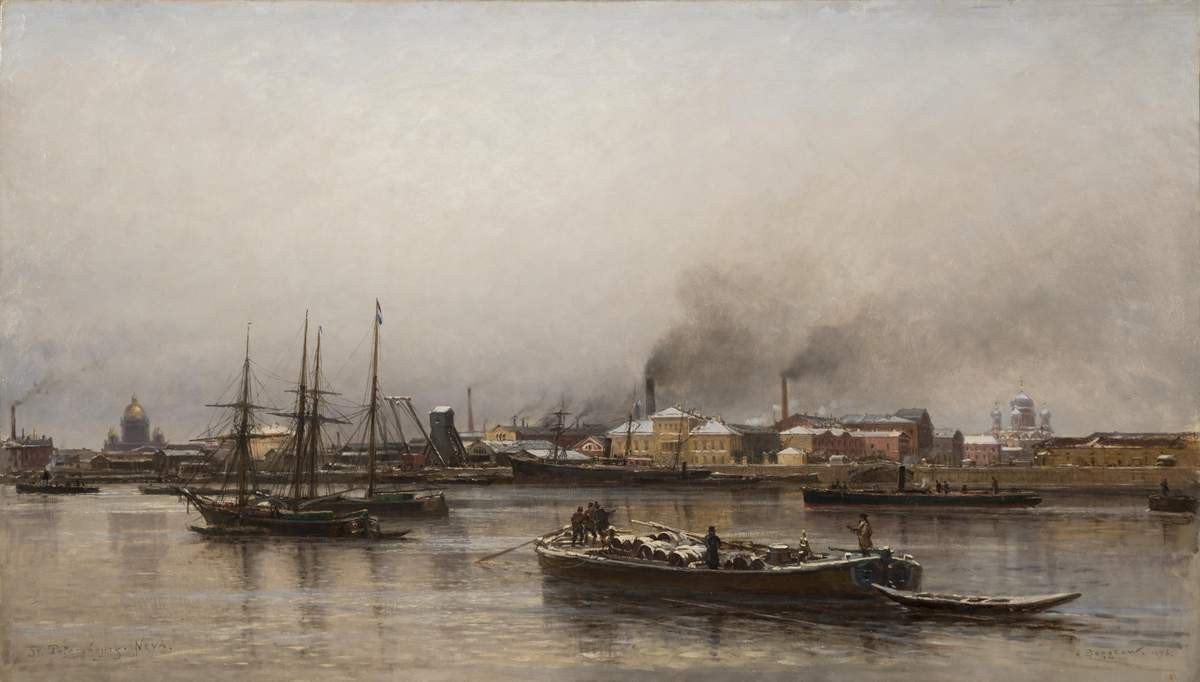 Набережная Невы, Alexander Beggrov, 1876