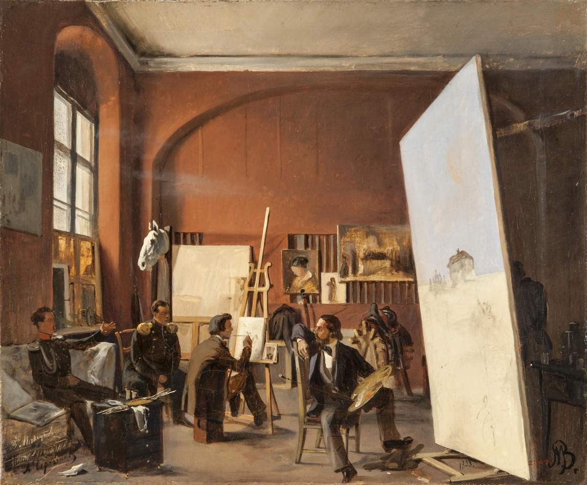 Мастерская князя Василия Николаевича Максутова, Vasily Maksutov, 1858
