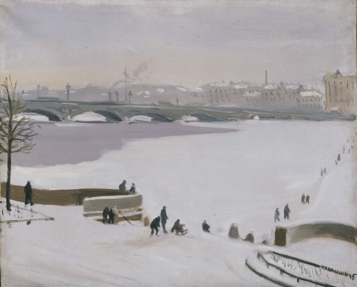 Переход через Неву, Nikolay Lapshin, 1935