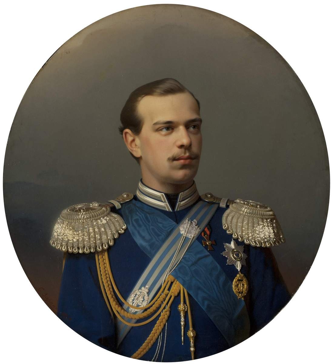 Портрет великого князя цесаревича Александра Александровича, Sergey Zaryanko, 1867