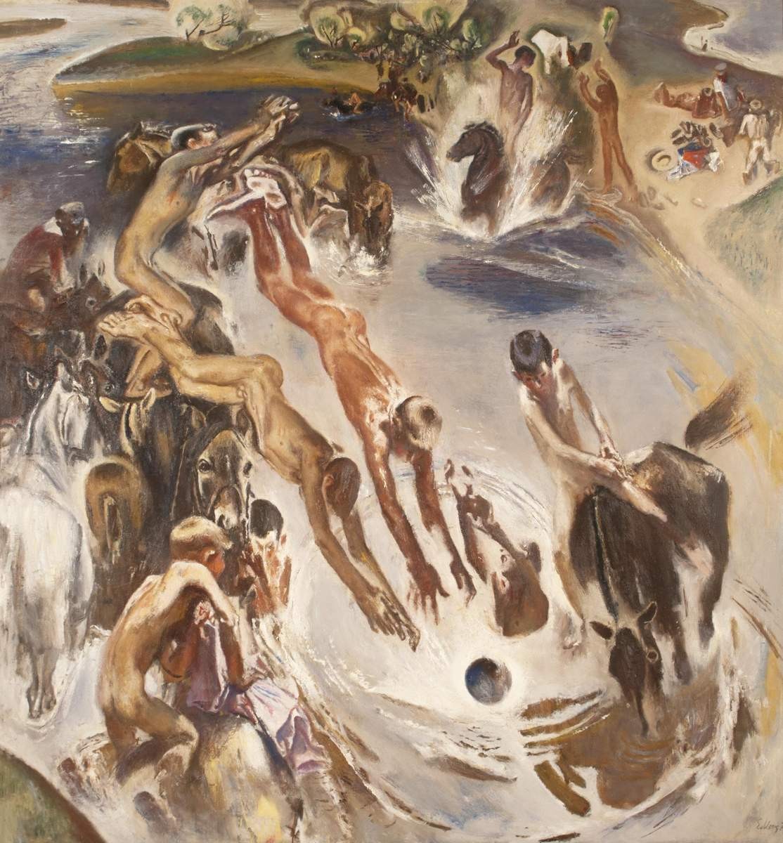 На реке, Evsey Moiseenko, 1975