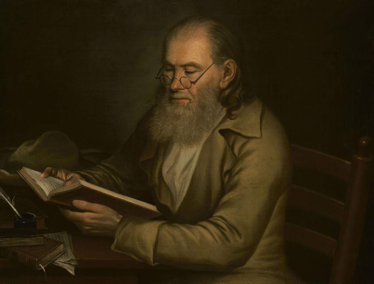 Старик с книгой в руках, late 1850s – early 1860s