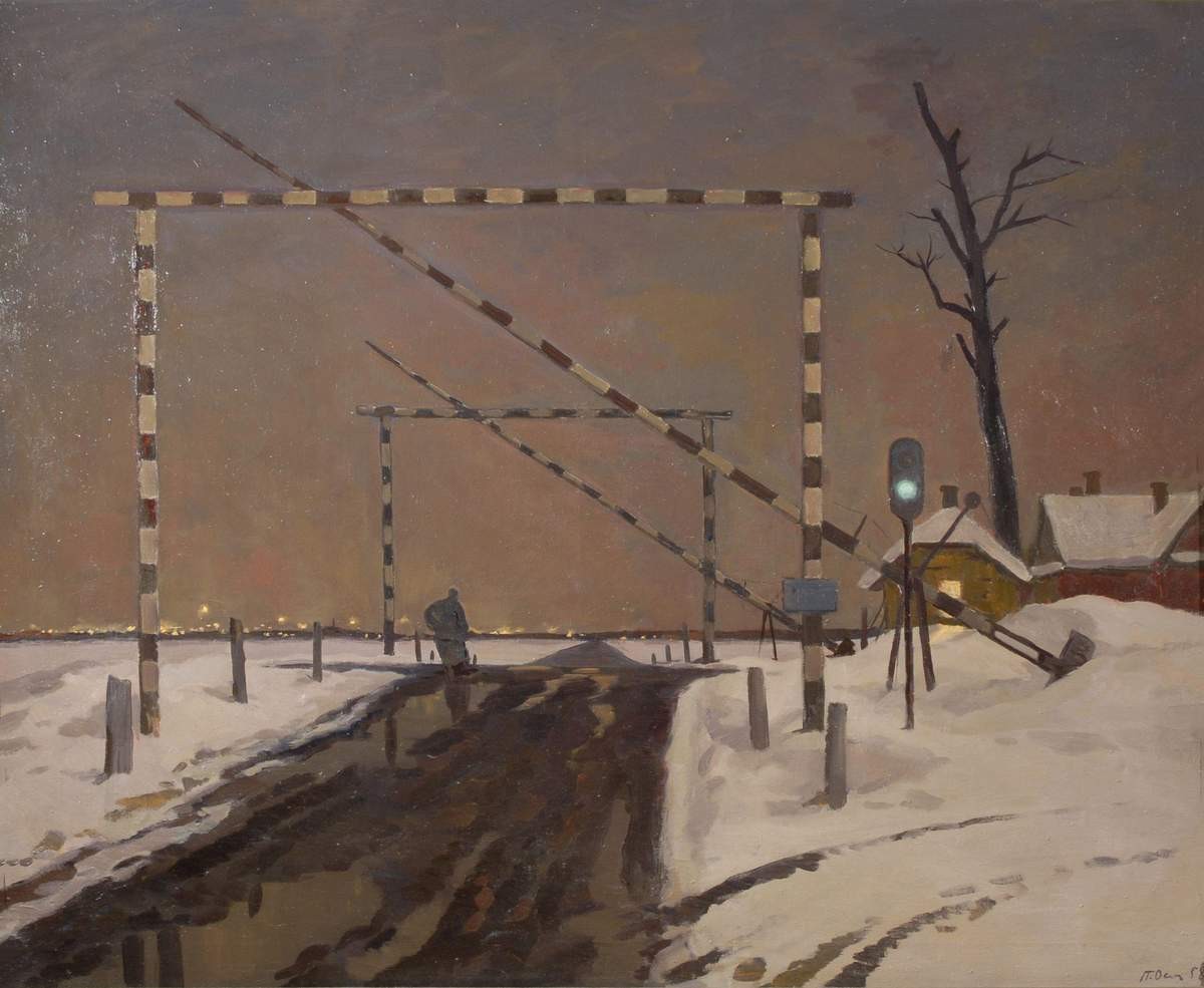 Полночь. У переезда, Pyotr Ossovsky, 1958
