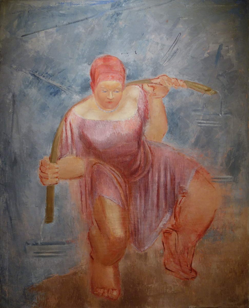 Женщина с ведрами, Vyacheslav Pakulin, 1928