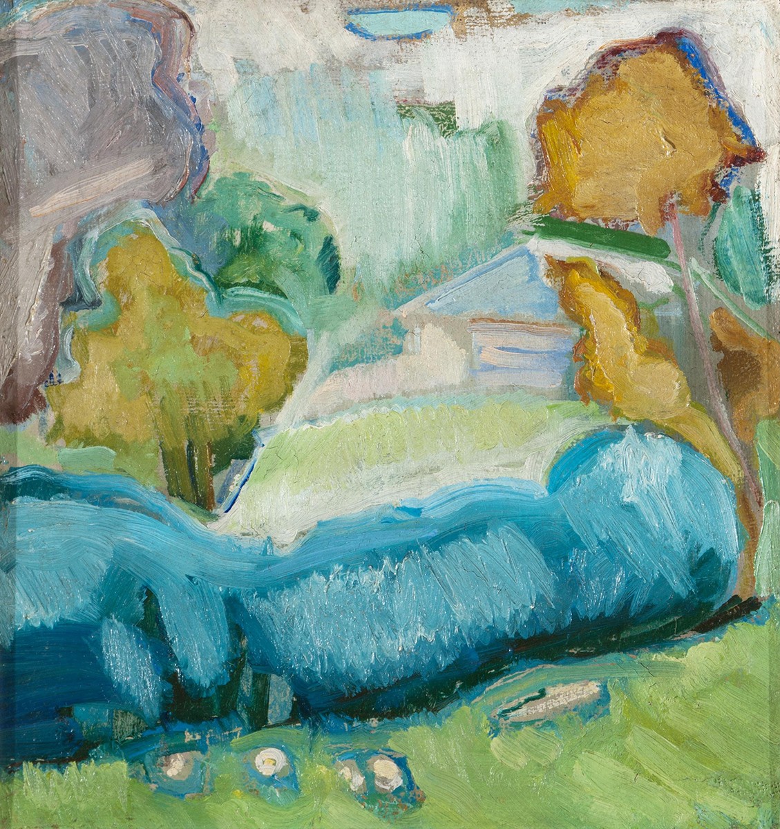 Голубой пейзаж, Yurii Alekseevich Vasnetsov, between 1923 and 1926