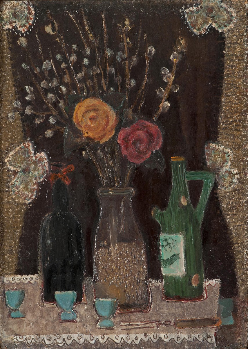 Натюрморт с вербой, Yurii Alekseevich Vasnetsov, 1963-1965
