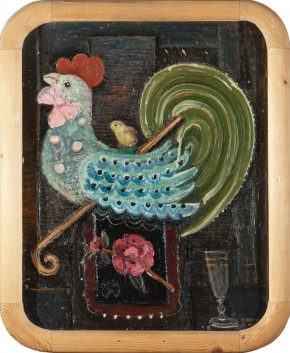 Петух с палочкой