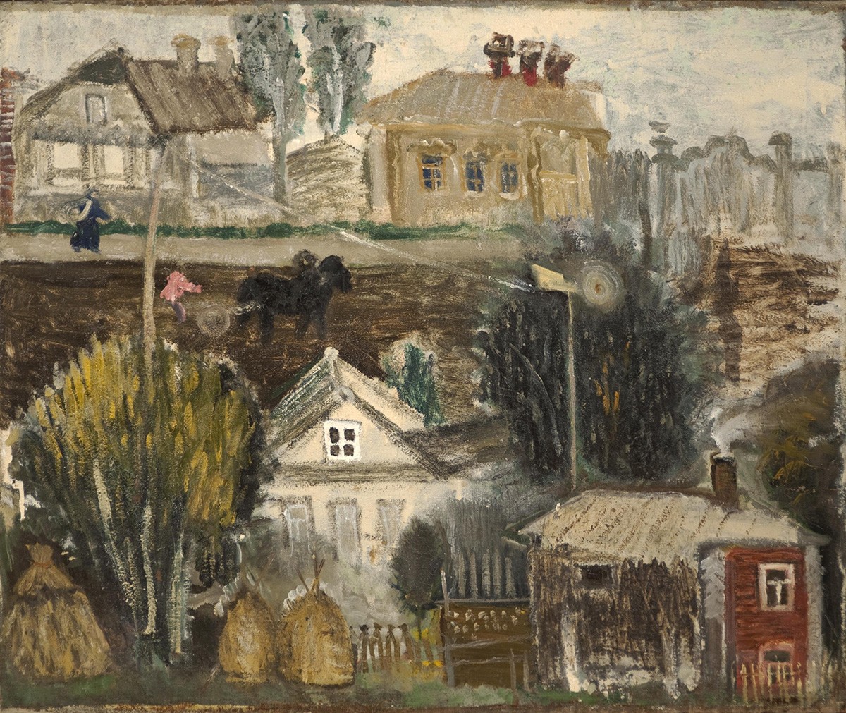 Вятка. Двойной пейзаж, Yurii Alekseevich Vasnetsov, between 1932 and 1934