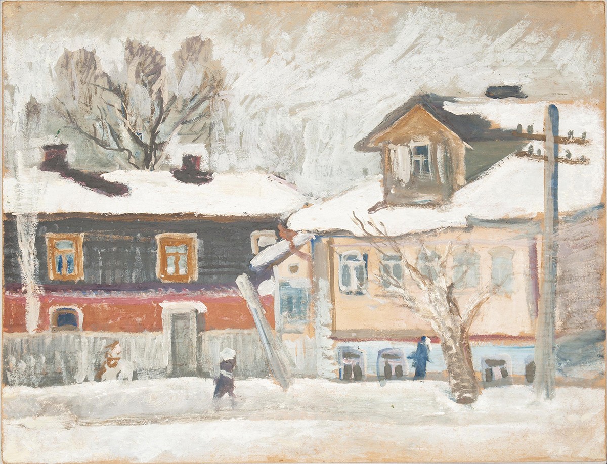 Зимний Загорск, Yurii Alekseevich Vasnetsov, between 1944 and 1945