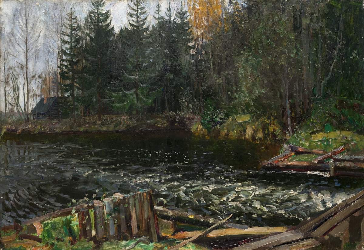 У плотины, Stanisław Żukowski, 1916