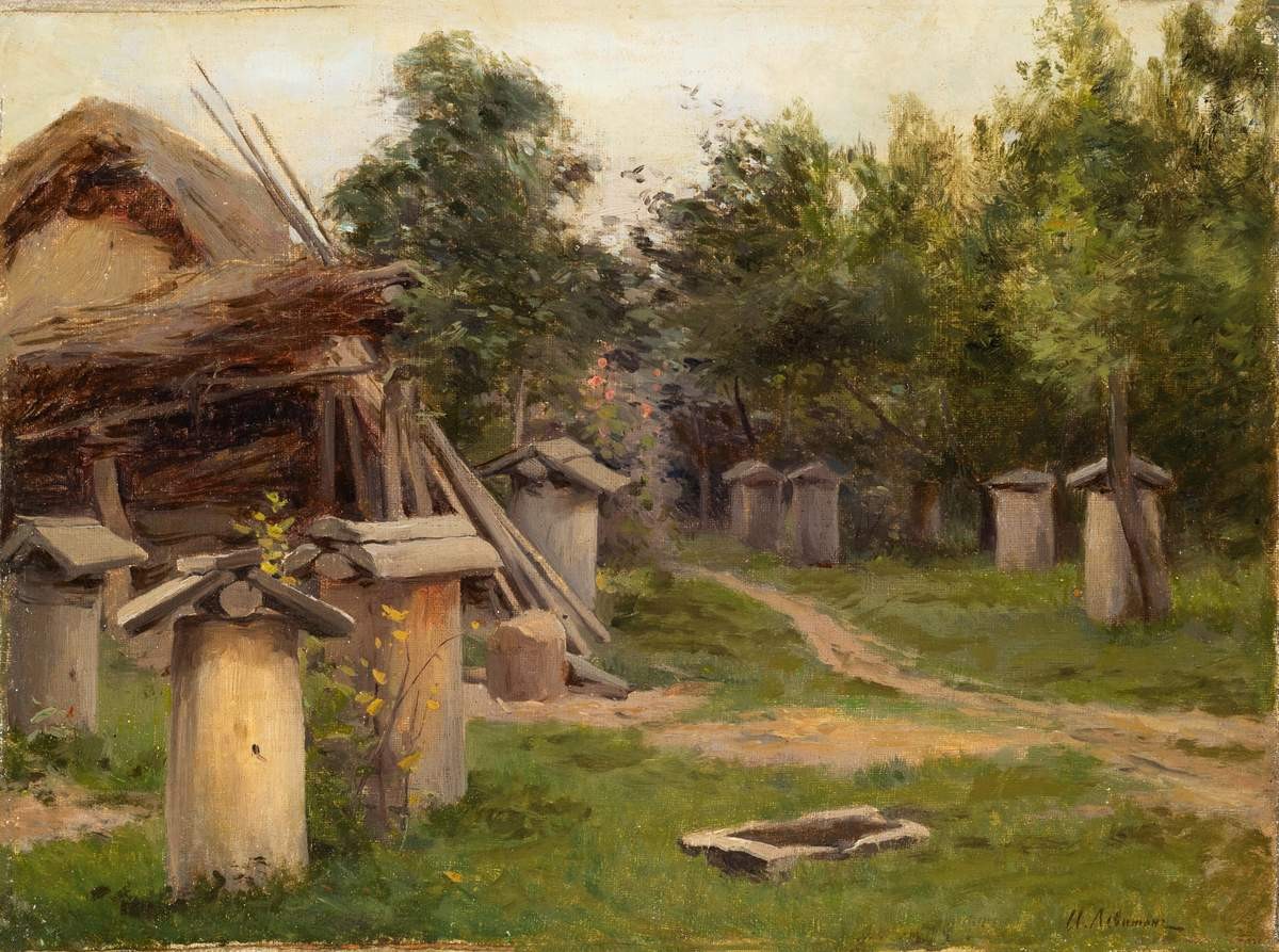 Лето. На пчельнике, Isaac Levitan, late 1870s – early 1880s