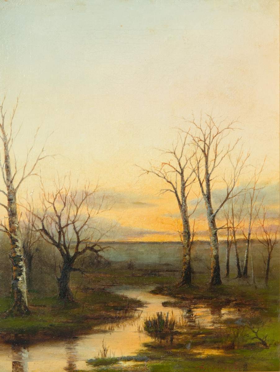 Весенний вечер на болоте, Alexei Savrasov, 1853