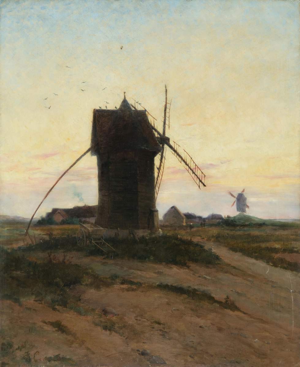 Ветряная мельница, Alexei Savrasov, late 1850s – early 1860s