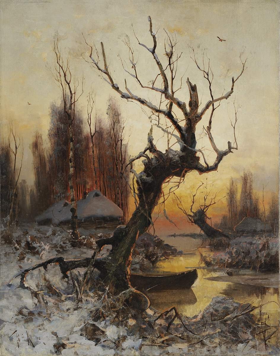Зимний пейзаж, Klever Yuliy Sergius Yulyevich, 1897