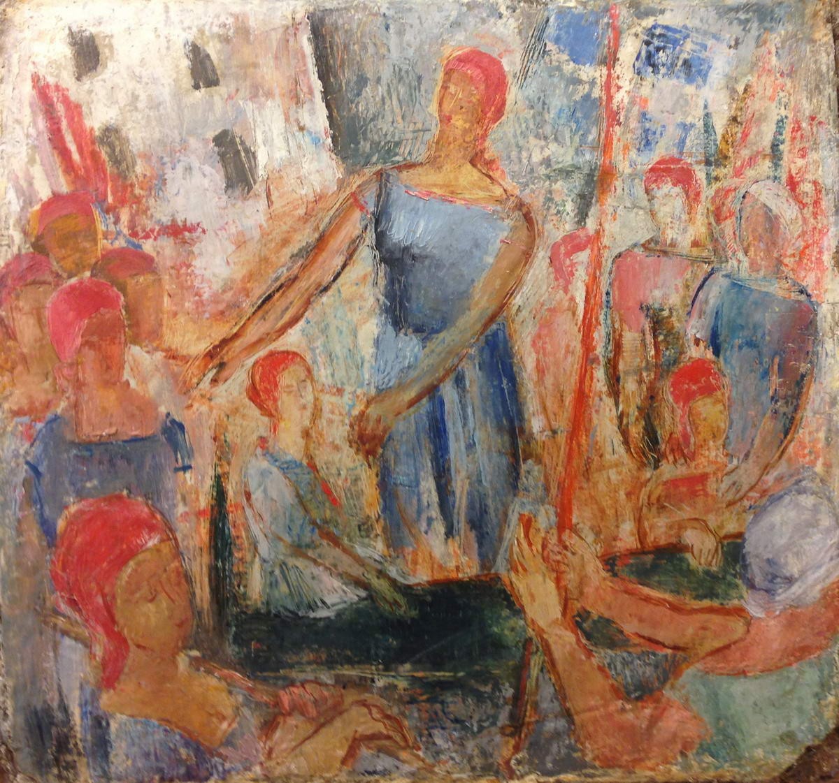 «Да здравствует международный день работниц», Vyacheslav Pakulin, 1929