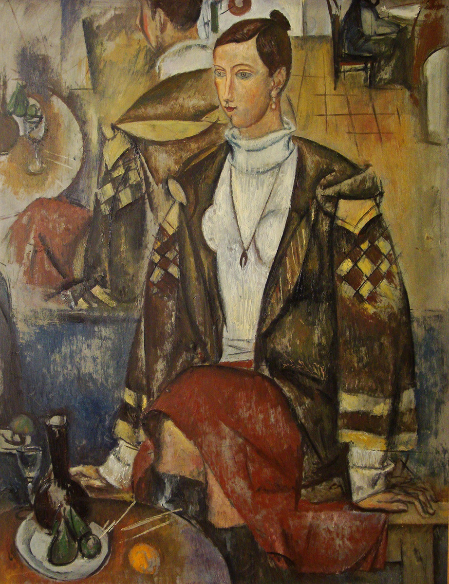 В кафе, Evsey Moiseenko, 1978