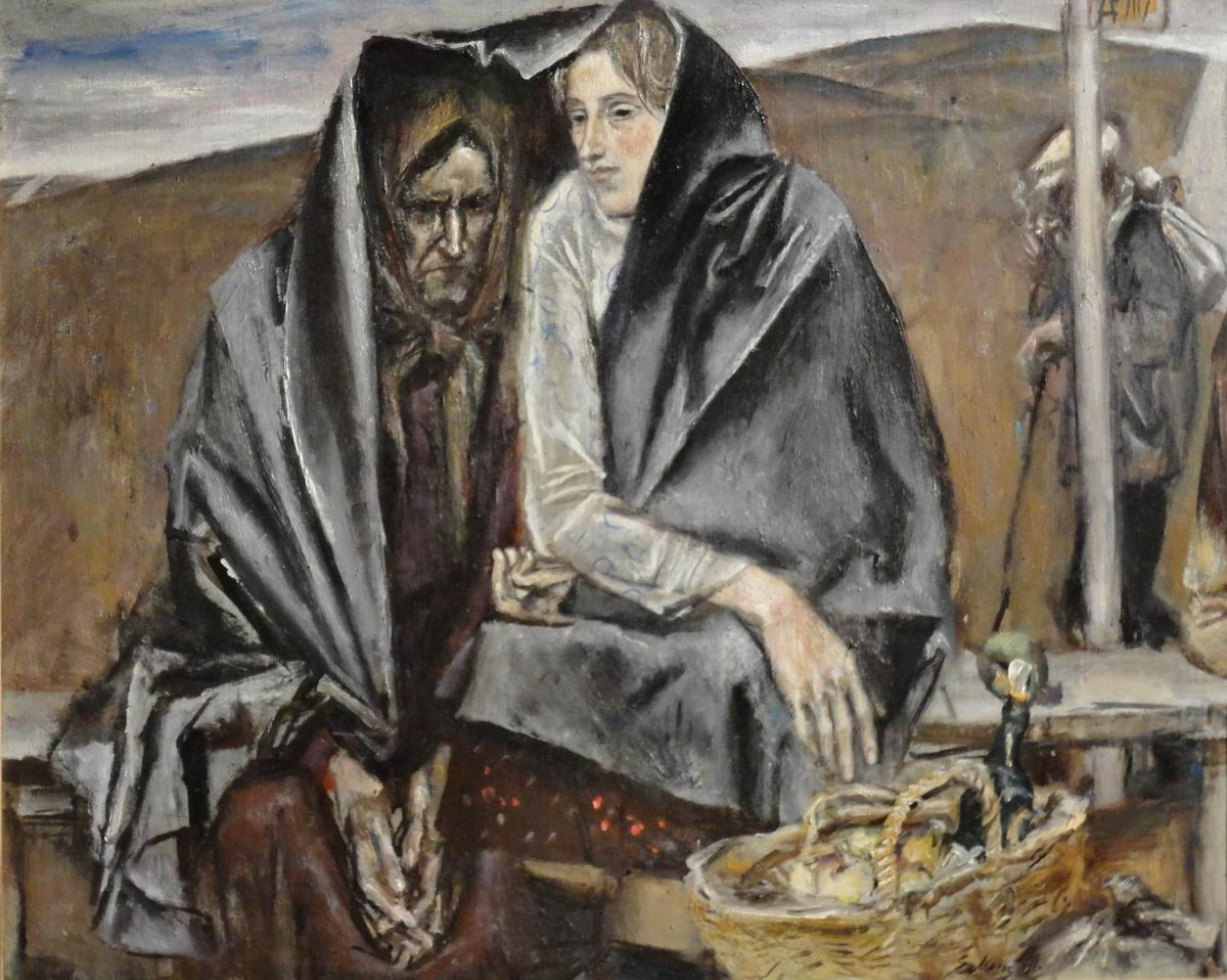 На остановке, Evsey Moiseenko, 1981