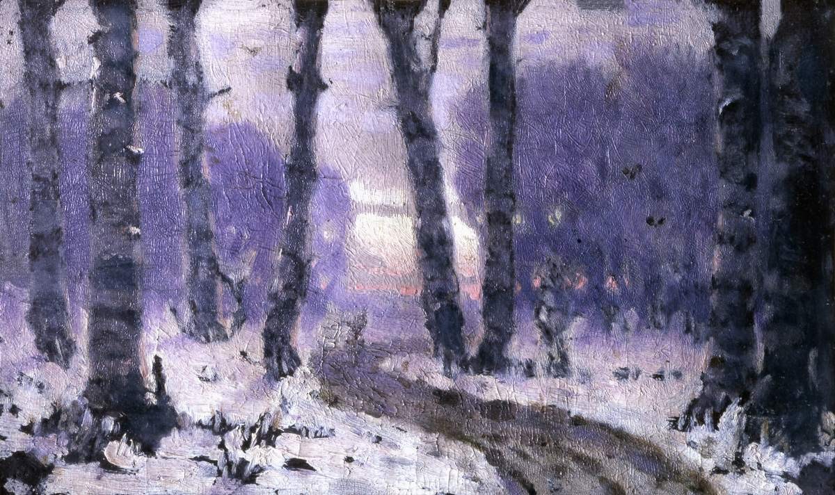 Лес зимой, Arkhip Kuindzhi, 1870s