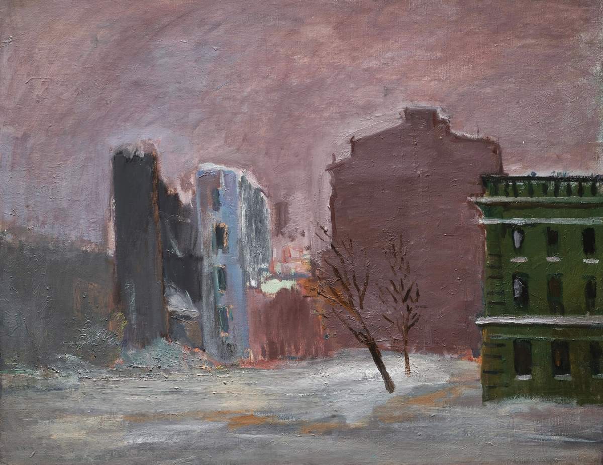 Блокадный пейзаж, Русаков Александр Исаакович, 1942–1943