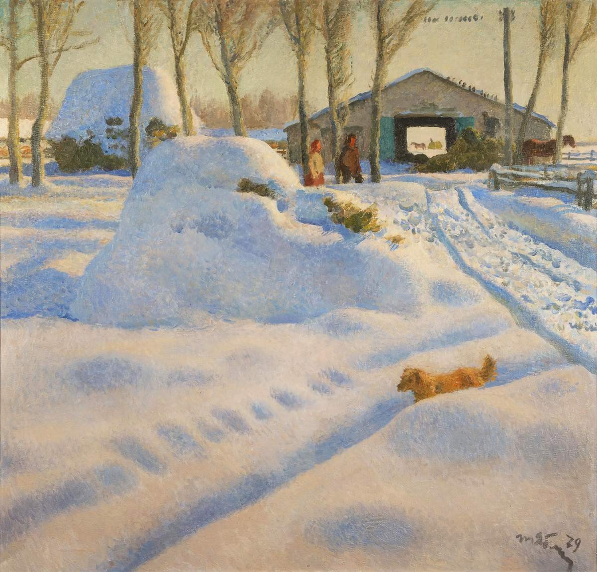 Зимой на ферме, Tetiana Yablonska, 1979