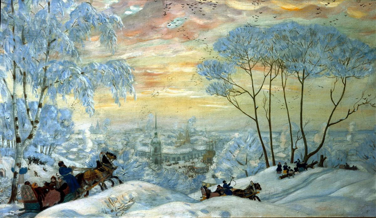 Масленица, Boris Kustodiev, 1916