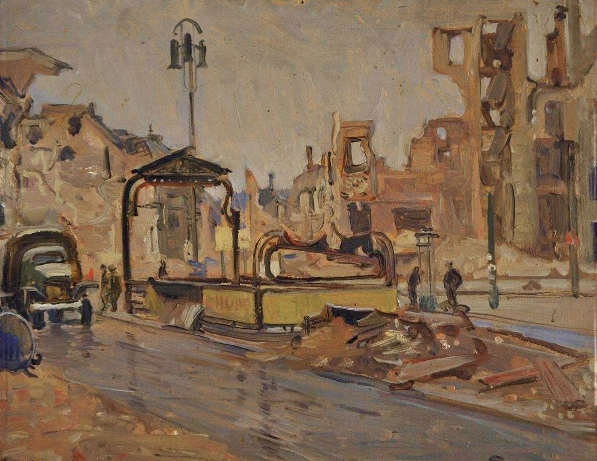 Берлин. Вход в метро, Dmitry Mochalsky, 1945