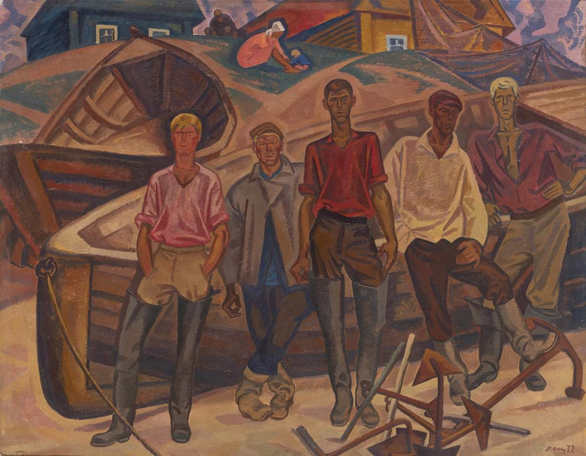 Рыбаки Псковского озера, Pyotr Ossovsky, 1972