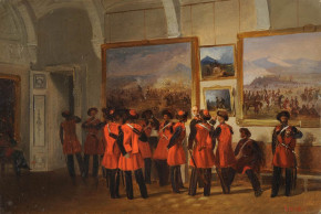 Group of Cossacks from His Majesty’s Escort Convoy in the Gallery of the Winter Palace