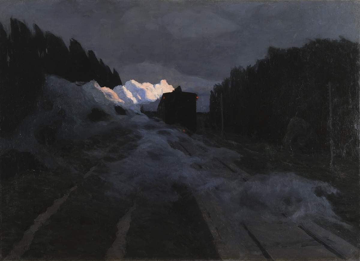 Ночной поезд, Evgenij Ivanovic Stolica, 1906