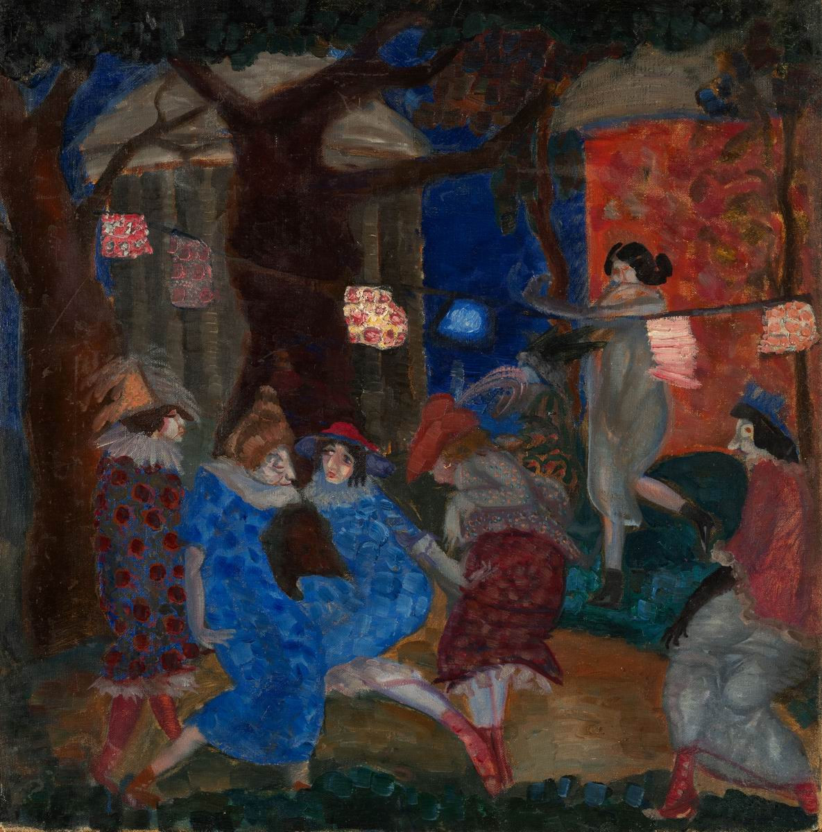 Ночь (Карнавал), Boris Grigoriev, c. 1913